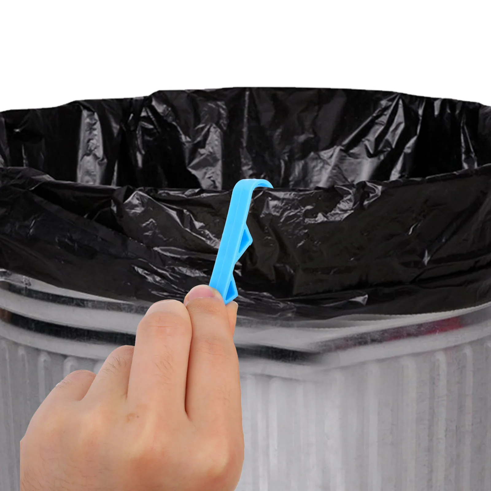 

100 Pcs Garbage Clip Clamps for Trash Bags Can Fixing Clips Elastic Bin Pp Basket