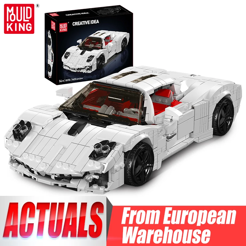 Mould King 10196 jouets de voiture technique le MOC blanc Utopia Super voiture bloc de construction assemblage modèle de voiture brique enfants cadeau de noël