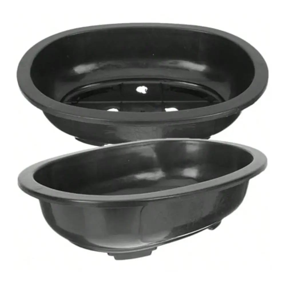

2Pcs Large Bonsai Training Pot Oval Gardening Planter Pot With Drainage Hole Practical Flower Pot For Garden Flowerpot