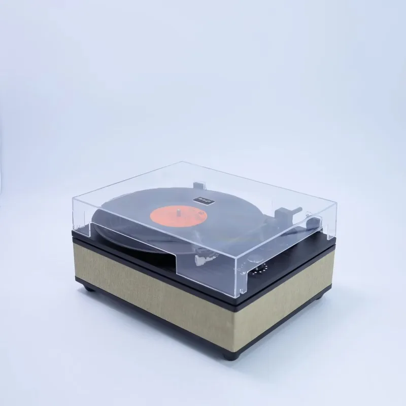 مشغل تسجيل خرطوشة A-T جديد 33/45 سرعة المنزل جراموفون BT مشغل الفينيل LED ضوء القرص الدوار