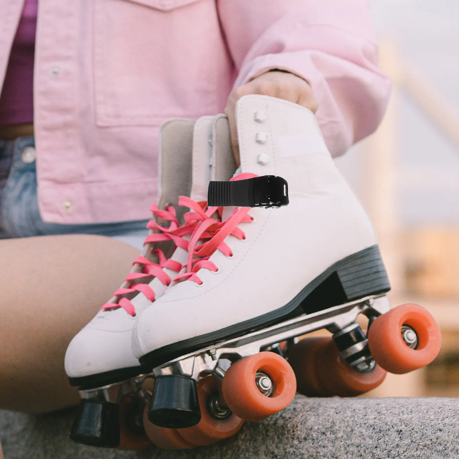 

2Pcs Skating Buckle Straps Compatible with Roller Ice Speed Skates Easy to Install Adjustable Comfortable Wear Stylish