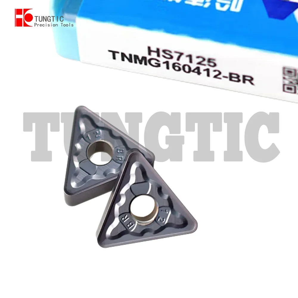 

TNMG160408-BR TNMG160412-BR HS7125 HS7120 Твердосплавный универсальный токарный инструмент Резак для токарного станка Обработка металла