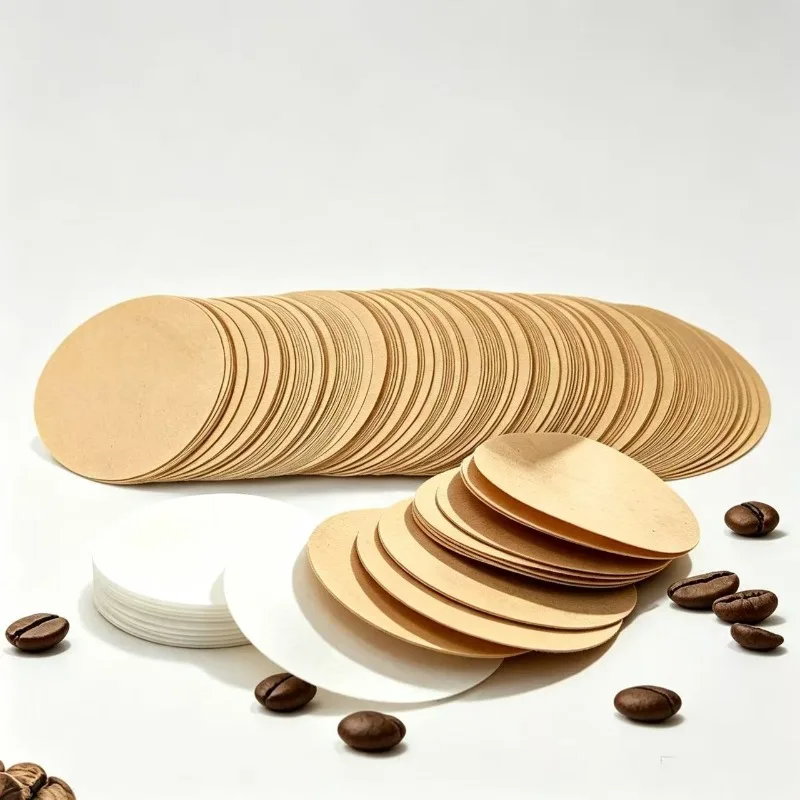 Round Coffee Filters 600pcs ,Disposable, Fine Filtration, Reduces Oils, Replacement,Unbleached Coffee Filters  for Coffees Maker