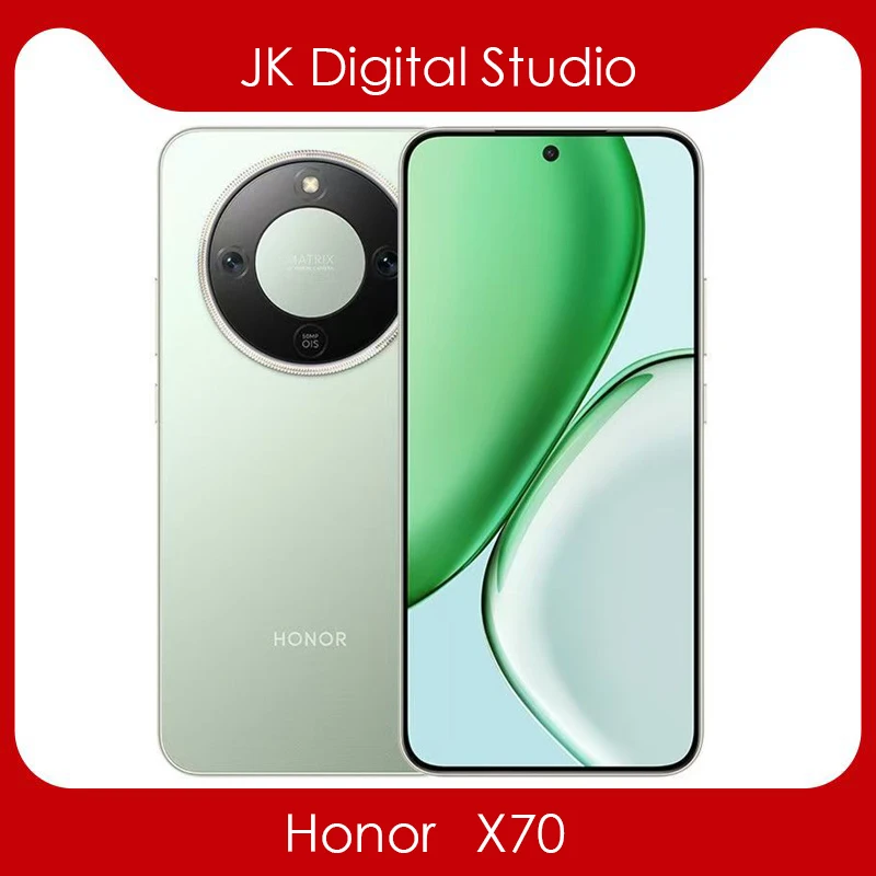 كاميرا جوجل بلاي الأصلية هونور X70 مقاس 6.79 بوصة AMOLED Snapdragon6 Gen4 بدقة 50 ميجابكسل 8300 مللي أمبير في الساعة 80 وات شاحن فائق MagicOS 9.0 OTA NFC