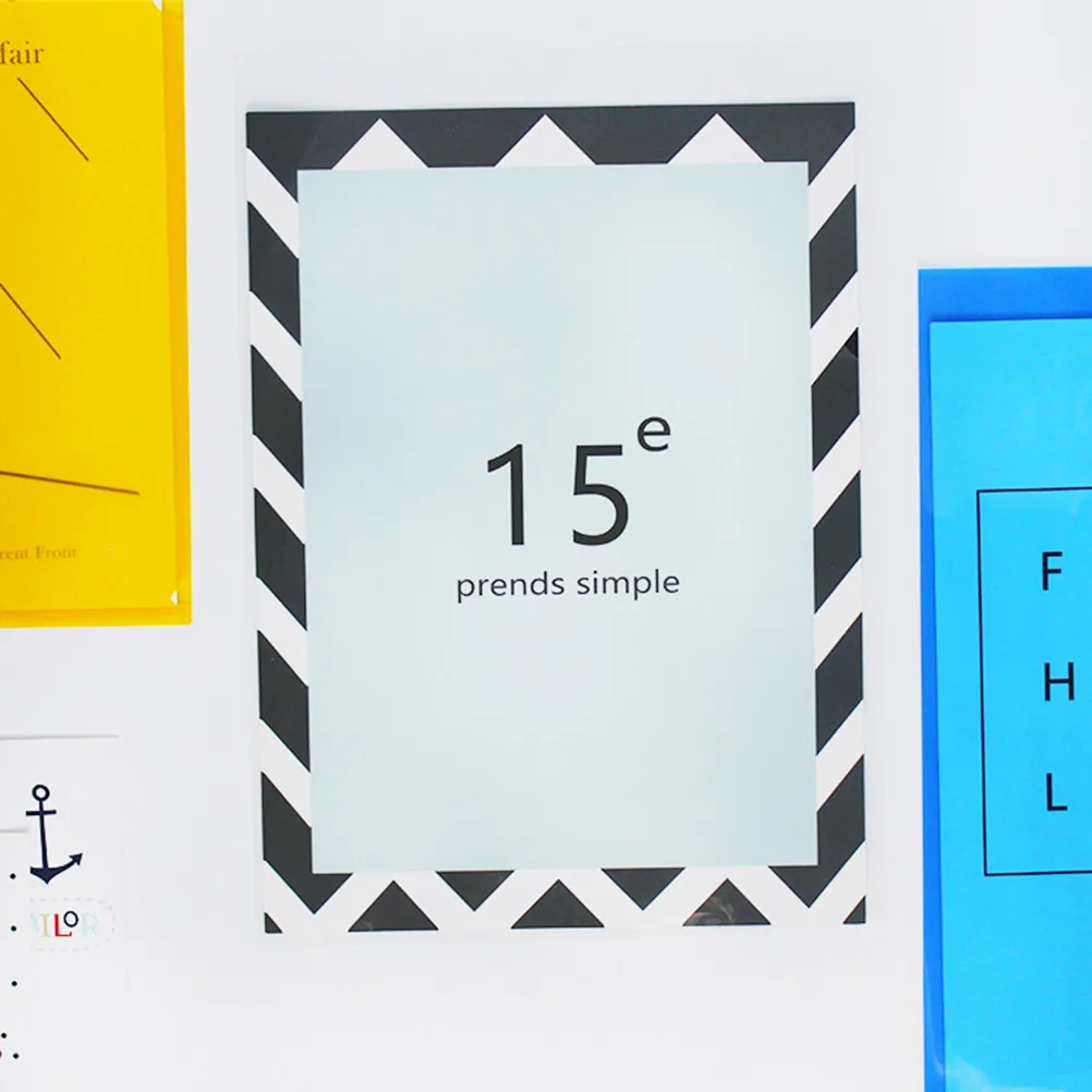 20Pcs A4 L File Folder Transparent Document Expanding Wallet Convenient Organizer Office School Document Expanding Wallet
