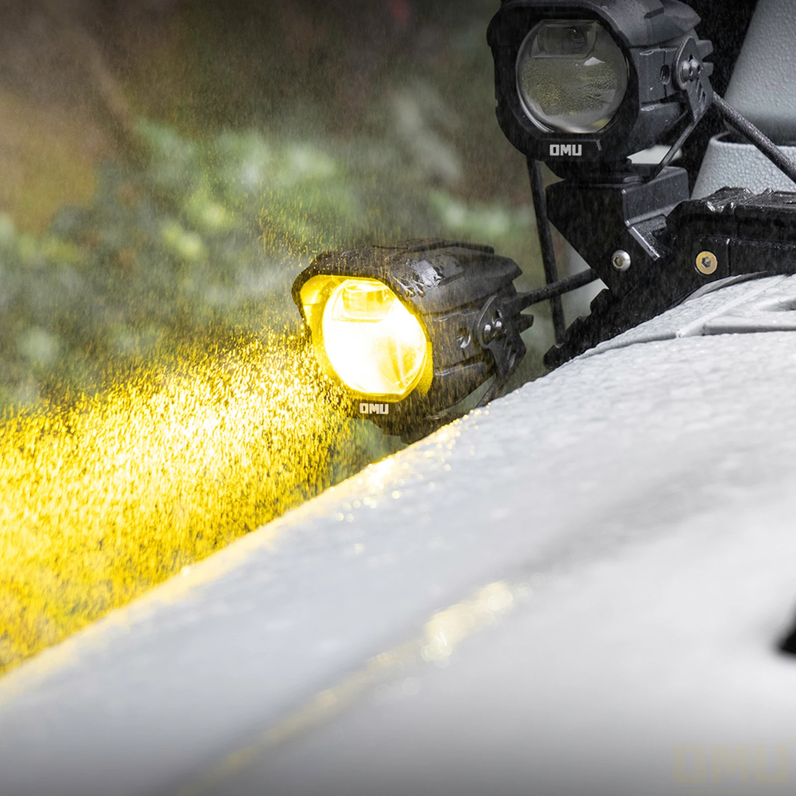 OMU 4x4 A-Pillar Pomocniczy reflektor Żółty Biały Dwukolorowy LED Światło 12V Dla Jeep Off-road Ciągnik siodłowy Łódź SUV ATV, Pojazdy — zdjęcie 7