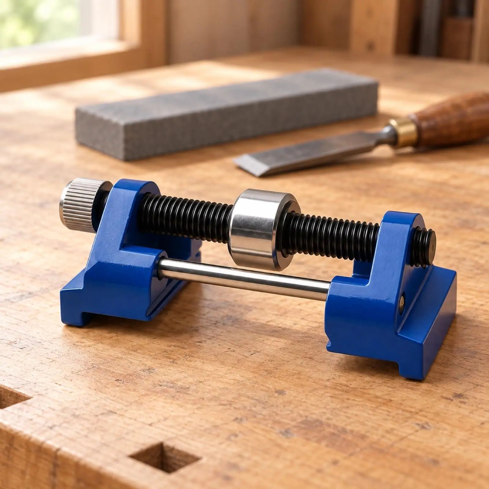 Honing Guide Jig for Sharpening System Adjustable Stainless Steel Honing Guide Chisel Plane Iron Planers Blade