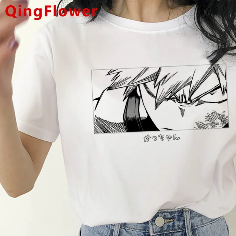 My Hero Academia Bakugou Boku No Hero Academia t-shirt women  white t shirt 2021 graphic tees women tshirt kawaii