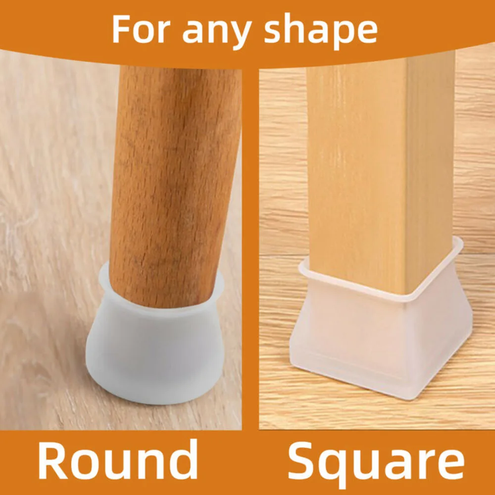 16Pcs/set Chair Foot Pad Cap Cover Chair Table Feet Furniture Leg Pad Protection Silicone High quality Hot Set