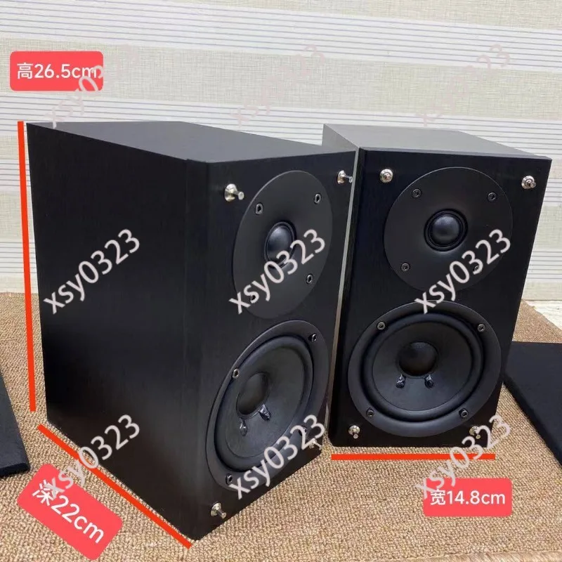 Silk Dome Tweeter 5 Inch Wood Passive Bookshelf Speakers Desktop Audiophile Stereo System