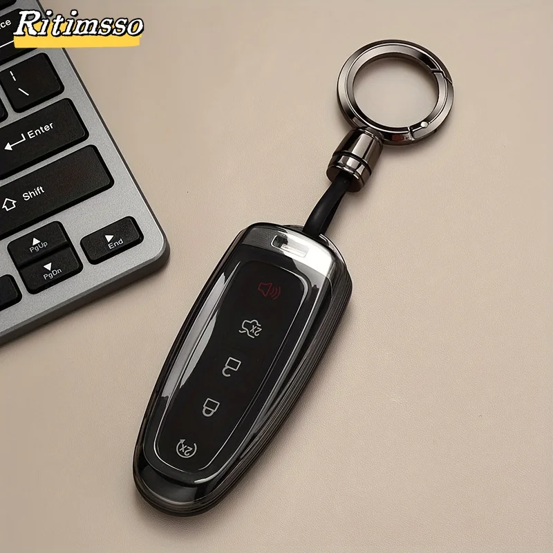 TPU Car Remote Key Case Cover Shell Fob For Ford Edge Explorer Escape Focus Taurus Flex Lincoln MKS MKT MKX MKZ Navigator