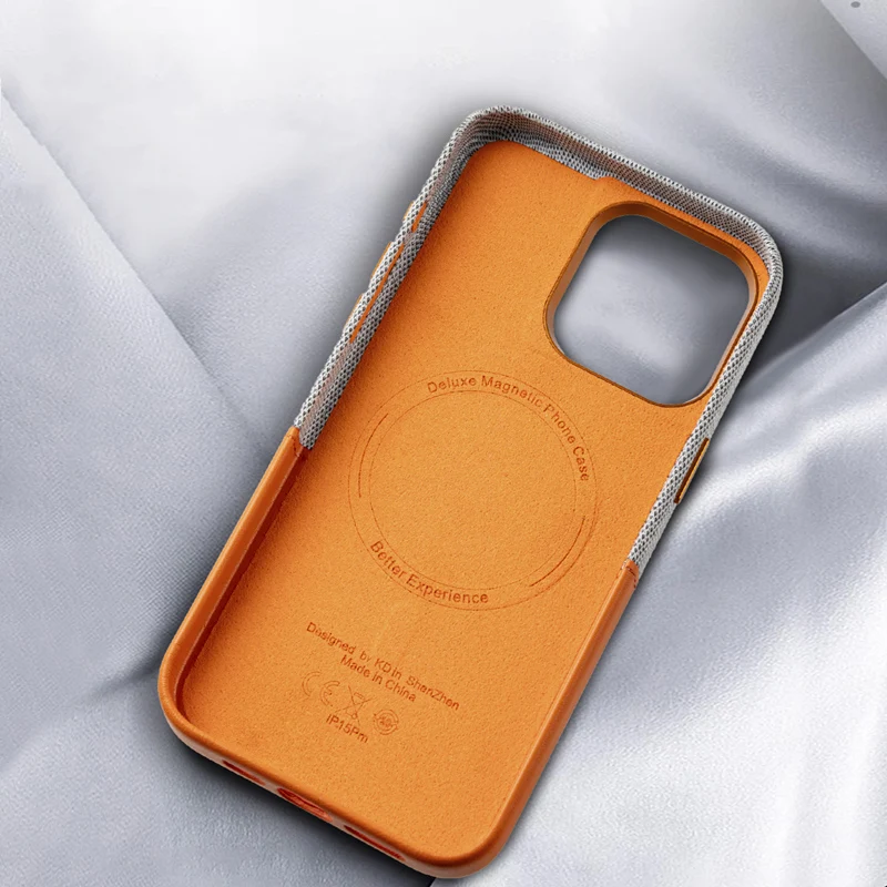 Card Holder MagSafe Leather Phone Case For iPhone 15 16 Pro Max 13 14 Pro 12 Pocket Wireless Charging Alloy Lens Hit Color Cover