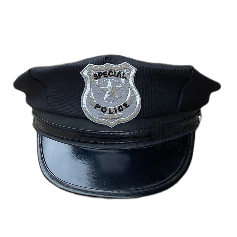 

Police Hat Suit Cop Women Cosplay Taste Dress up Caps for Polyester Festival Hats Child