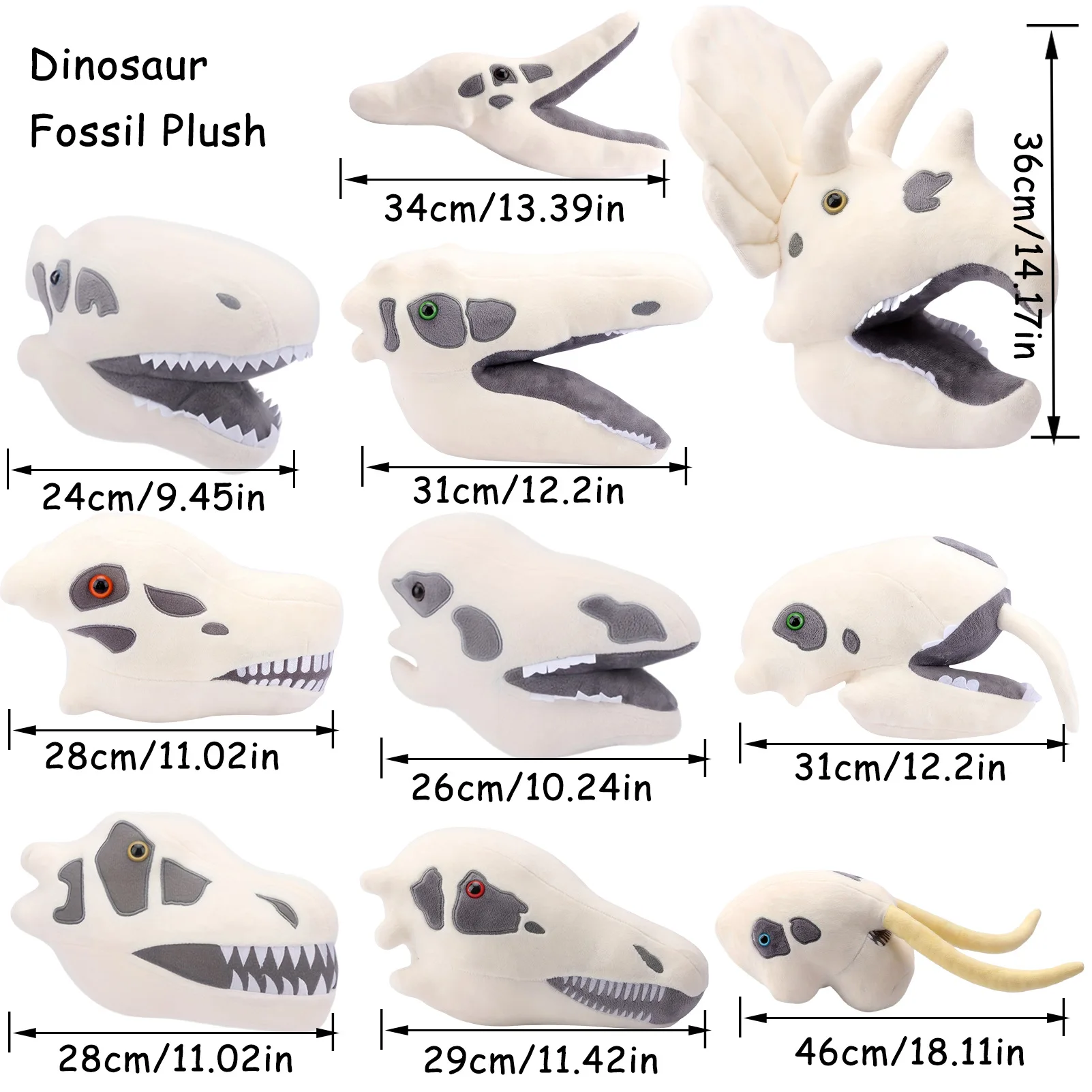 ใหม่ตลกไดโนเสาร์ Skull ของเล่นตุ๊กตาภาพยนตร์ตุ๊กตาสัตว์ไดโนเสาร์ Soft Plush ของเล่นของขวัญวันเกิดของเล่นสําหรับเด็กตกแต่งบ้าน
