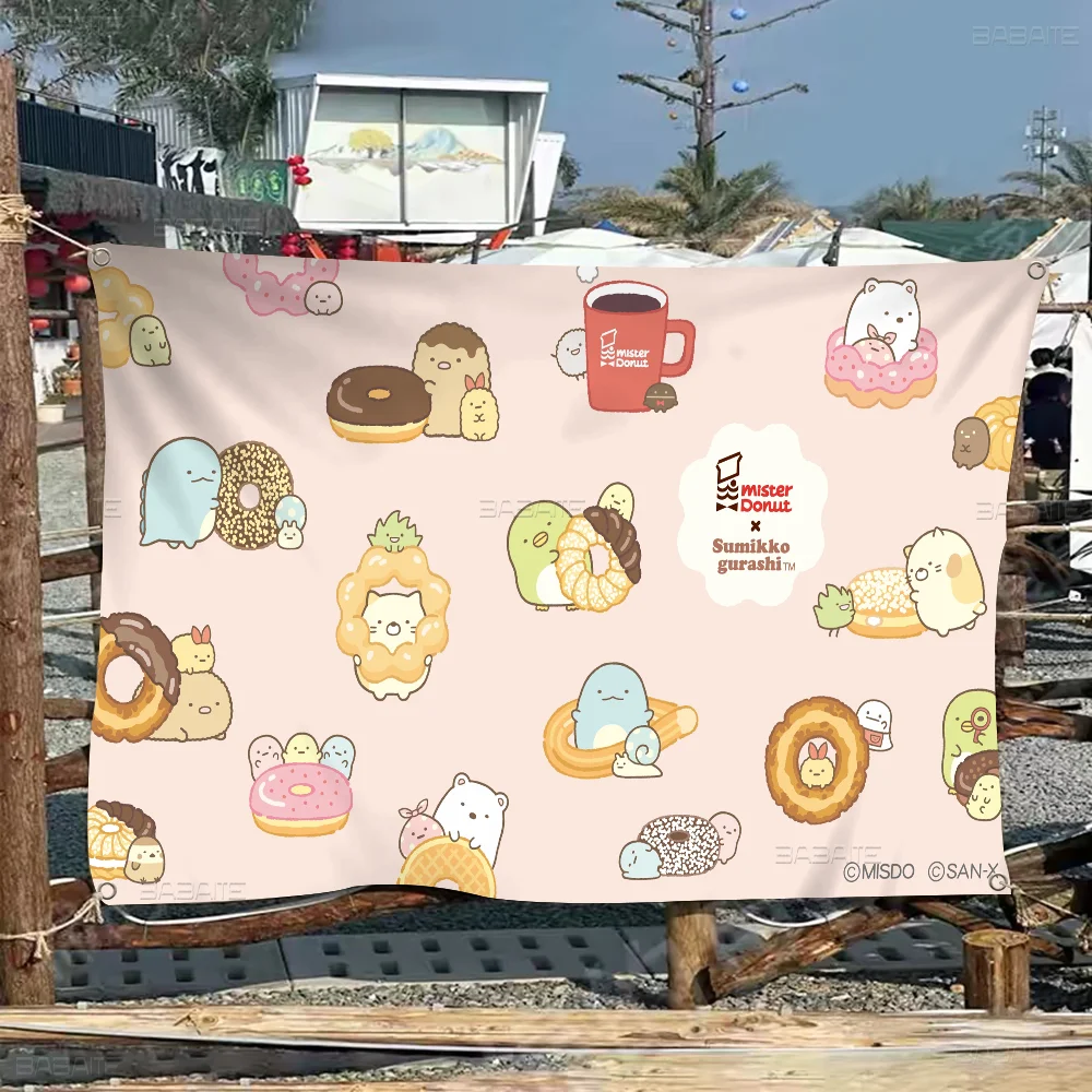 

S-Sumikko Gurashi Flag Banner INS Style Outdoor Party Decoration Atmosphere Flag