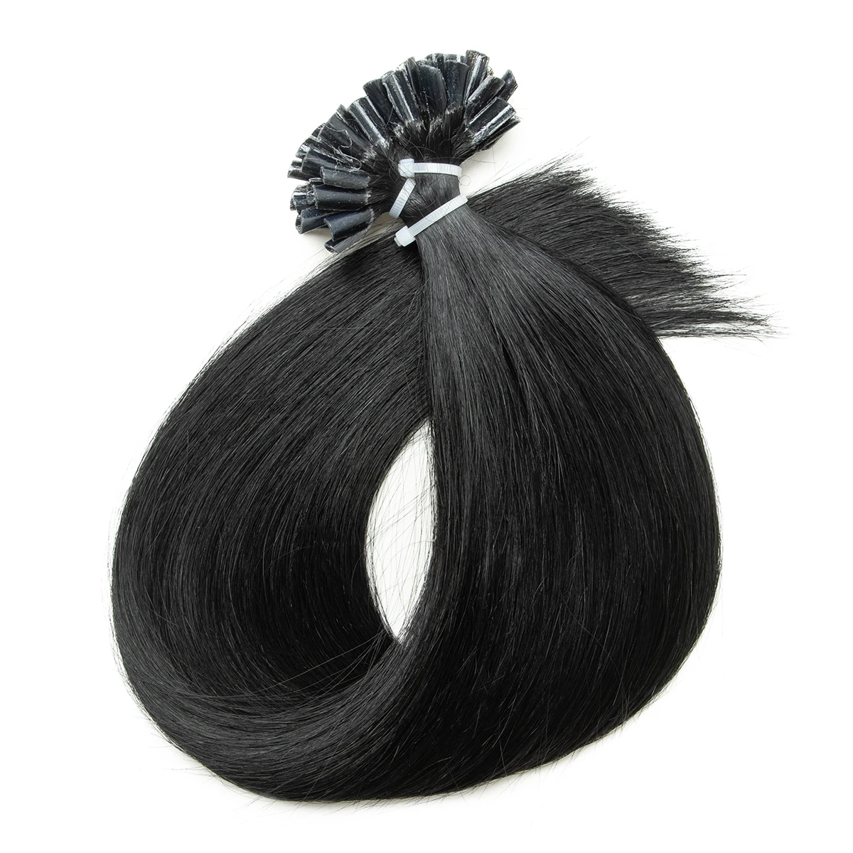 U تلميح الانصهار وصلات شعر مسمار نصائح الشعر البشري Italiana 1.5 سنتيمتر طويل الكيراتين الشعر الترابطات 12 16 20 24 بوصة