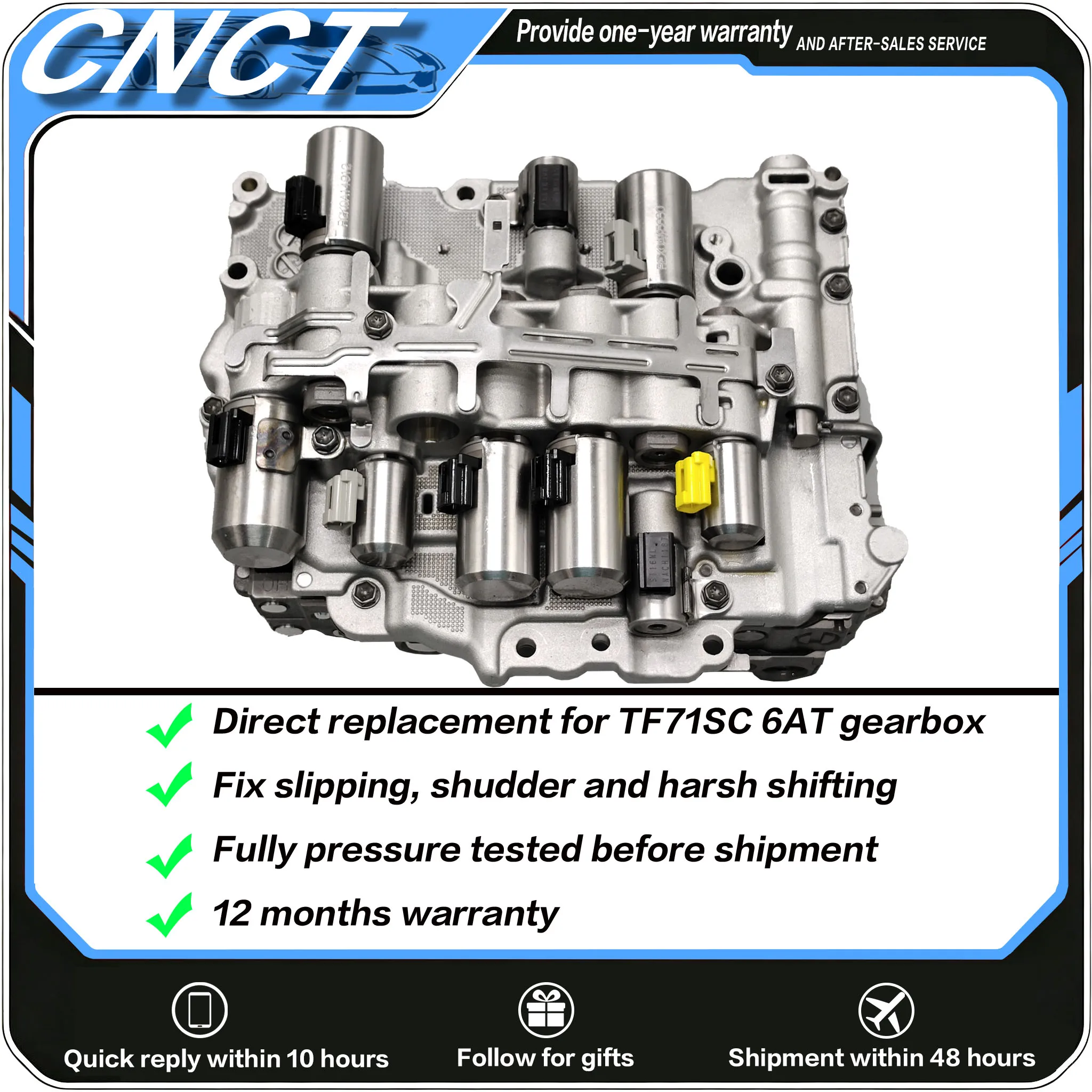 100% Original TF71SC Transmission Valve Body TF71 6AT for Volvo Peugeot Citroen MINI Changan