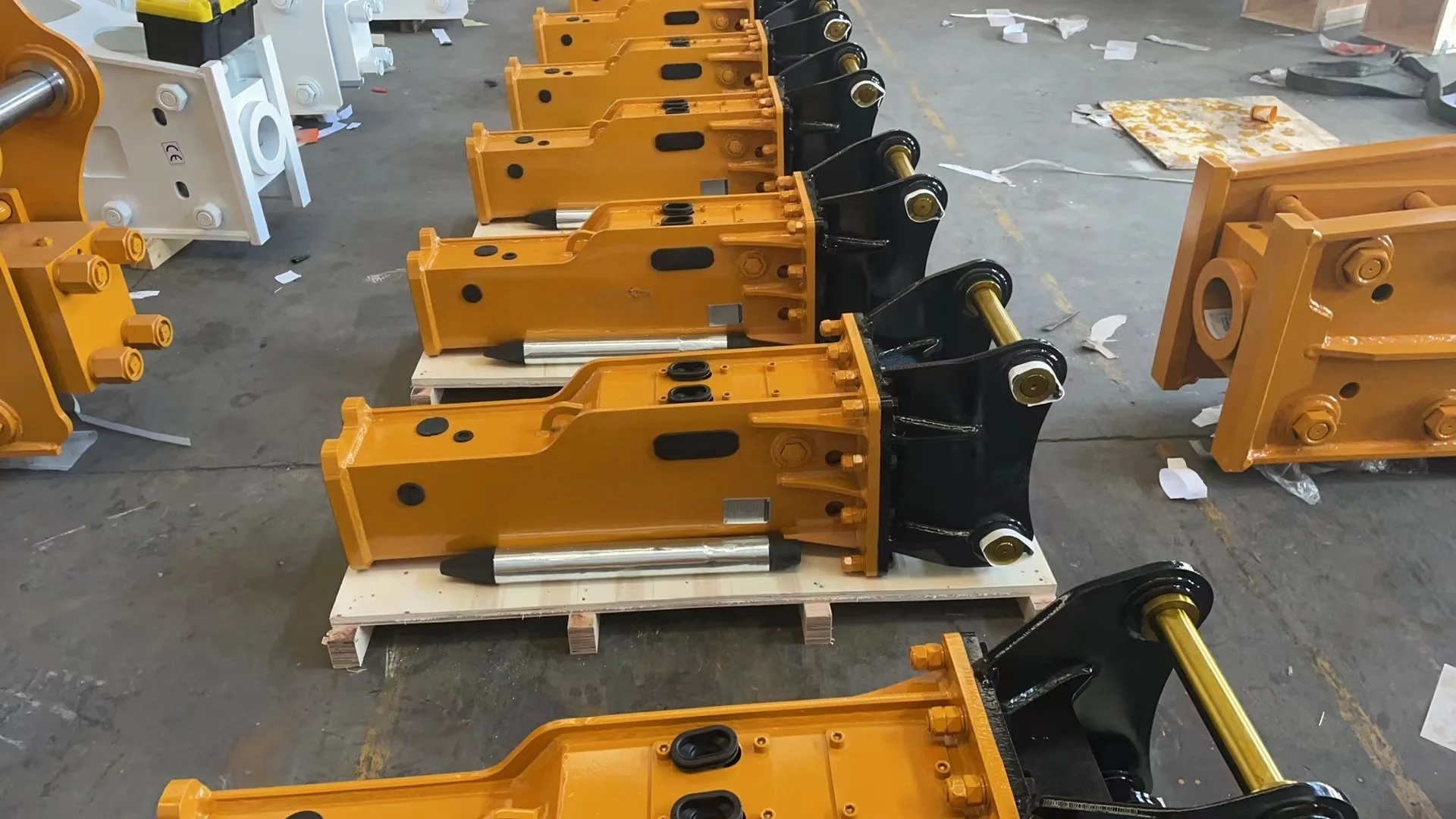 mit Rohrsatz Hammergehäuse 580 Baggerladerteile Hydraulikzerkleinerer