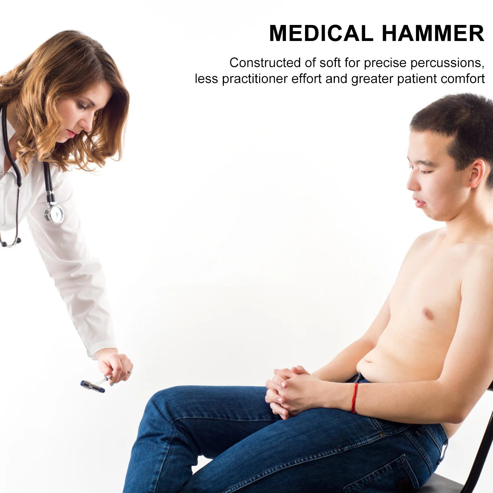 

3pcs Neurological Diagnostic Hammer Set Zinc Alloy Reflex Hammer For Myotatic Reflex Testing Clinic Hospital Use Triangle Plexor