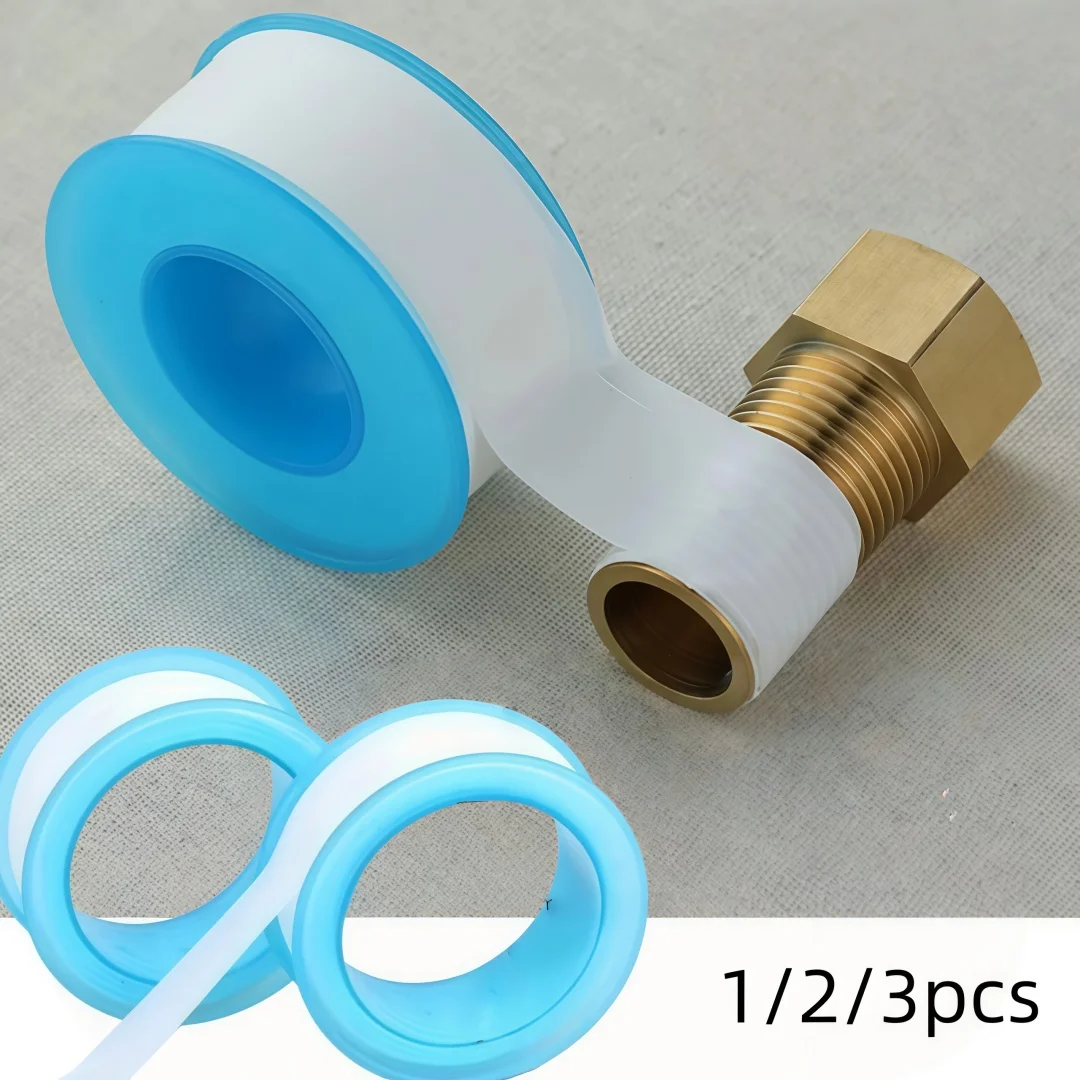 1/2/3pcs Faucet Sealing Thread PTFE Industrial Tape Plumber Fitting For Water Pipe Gas Pipeline Sealing Tape Sealers