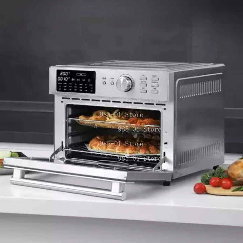 

Многофункциональная аэрофритюрница-конвекционная печь 21-в-1 из нержавеющей стали, 30 л, 1800 Вт, с функцией ротиссери и тостера, для домашнего использования, настольная