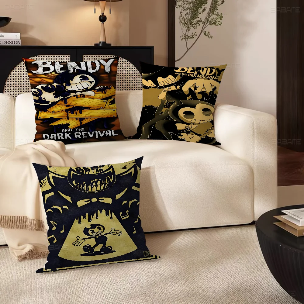 

B-Bendy A-And The L-Ink M-Machine Stitch Lucky Dragon pillow cover sofa cushion cover home room decoration children gift