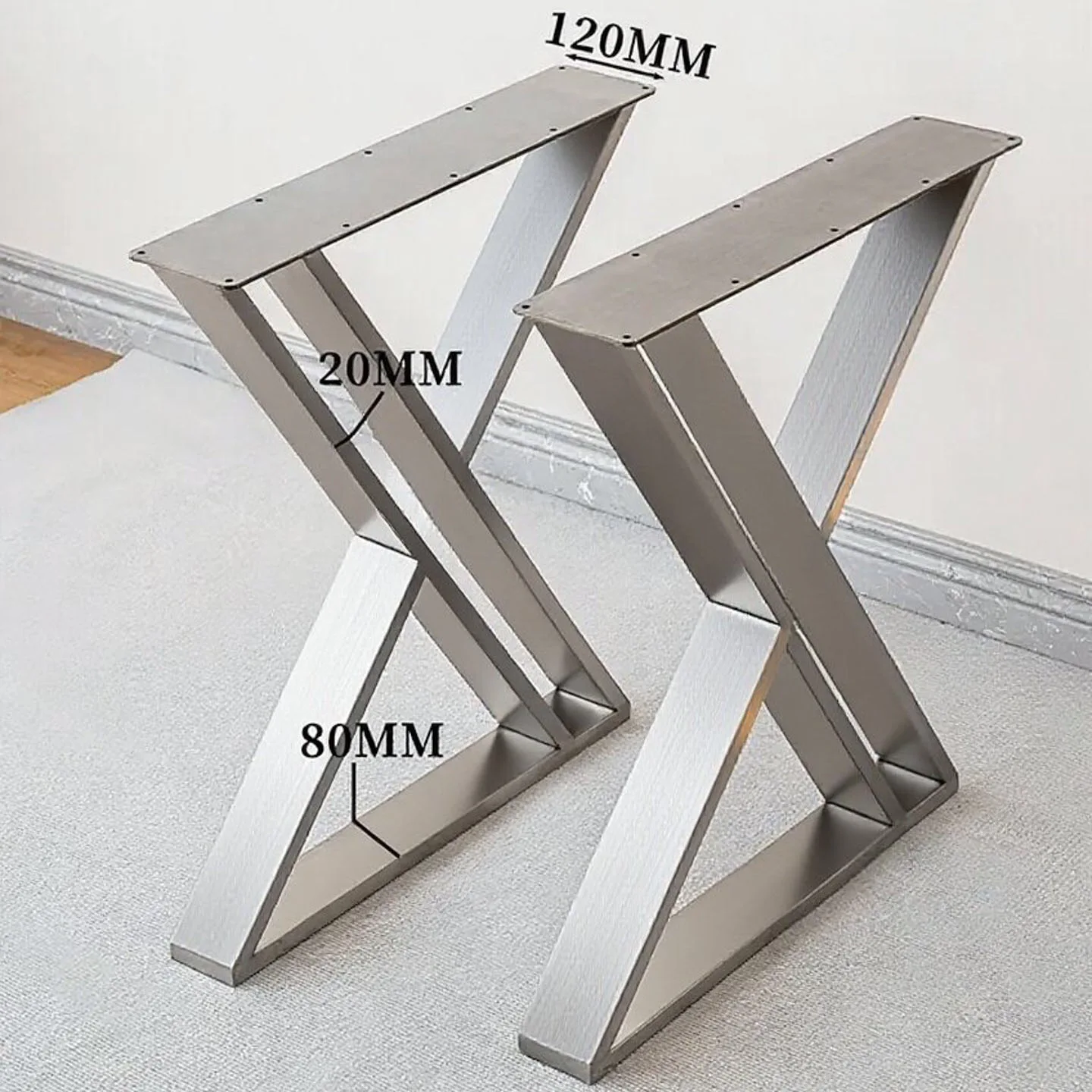 

Island table legs stainless steel frame bar feet metal desk feet bar bracket