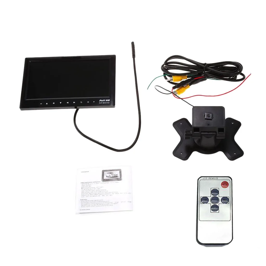 

New 7-Inch Tft Car Monitor Bracket Stand-Up Reversing Display With Remote Control
