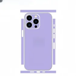 Plain Color Decal Skin for iPhone 13 14 15 16 17 Pro Max Back Film Cover Wrap Rear Screen Protector Anti-scratch Durable Sticker