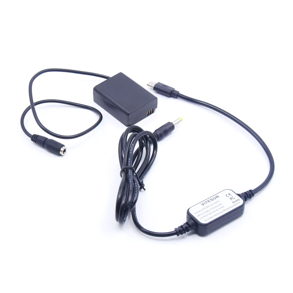 

USB Type C PD Power Adapter Cable + BP1030 Dummy Battery DC Coupler for SAMSUNG NX200 210 NX1000 NX300 NX2000 BP113 Camera