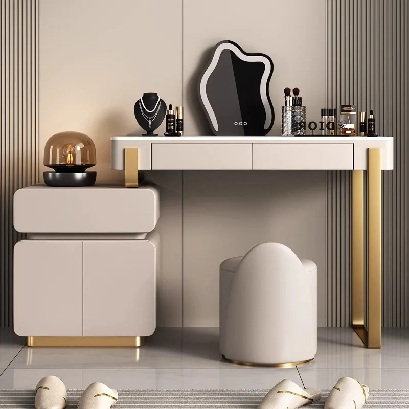 Modern Light Luxury Simple Rock Slab Dresser Bedroom Small Apartment Chest Integrated Ins Wind Soft Decoration Designer Furnitur