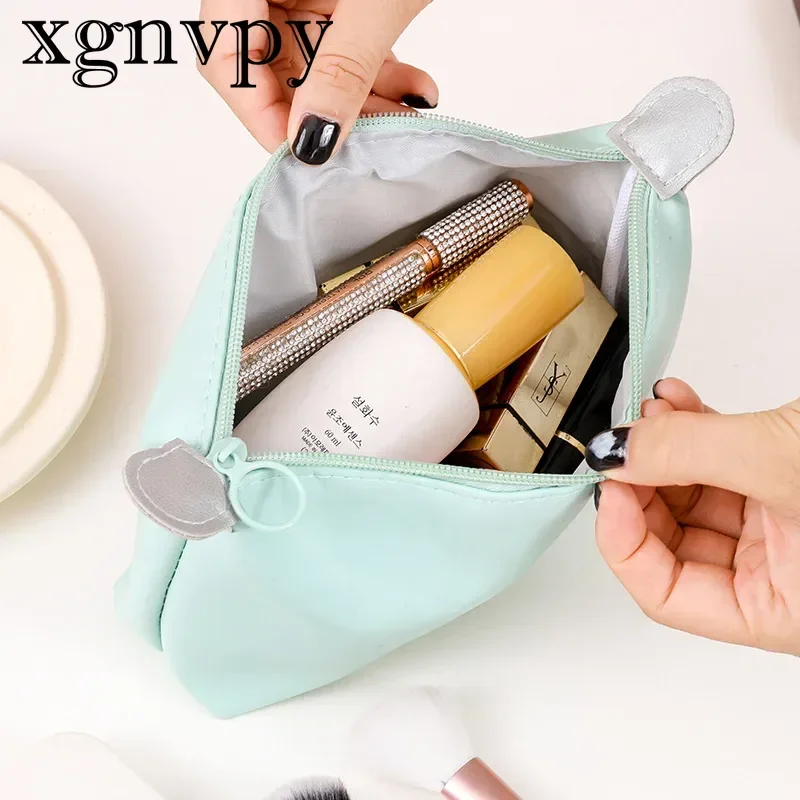 Xgnvpy Reizen Mode Make-Up Tas Ins Wind Pu Cosmetica Opbergtas Reizen Waterdichte Handbagage Toilettas