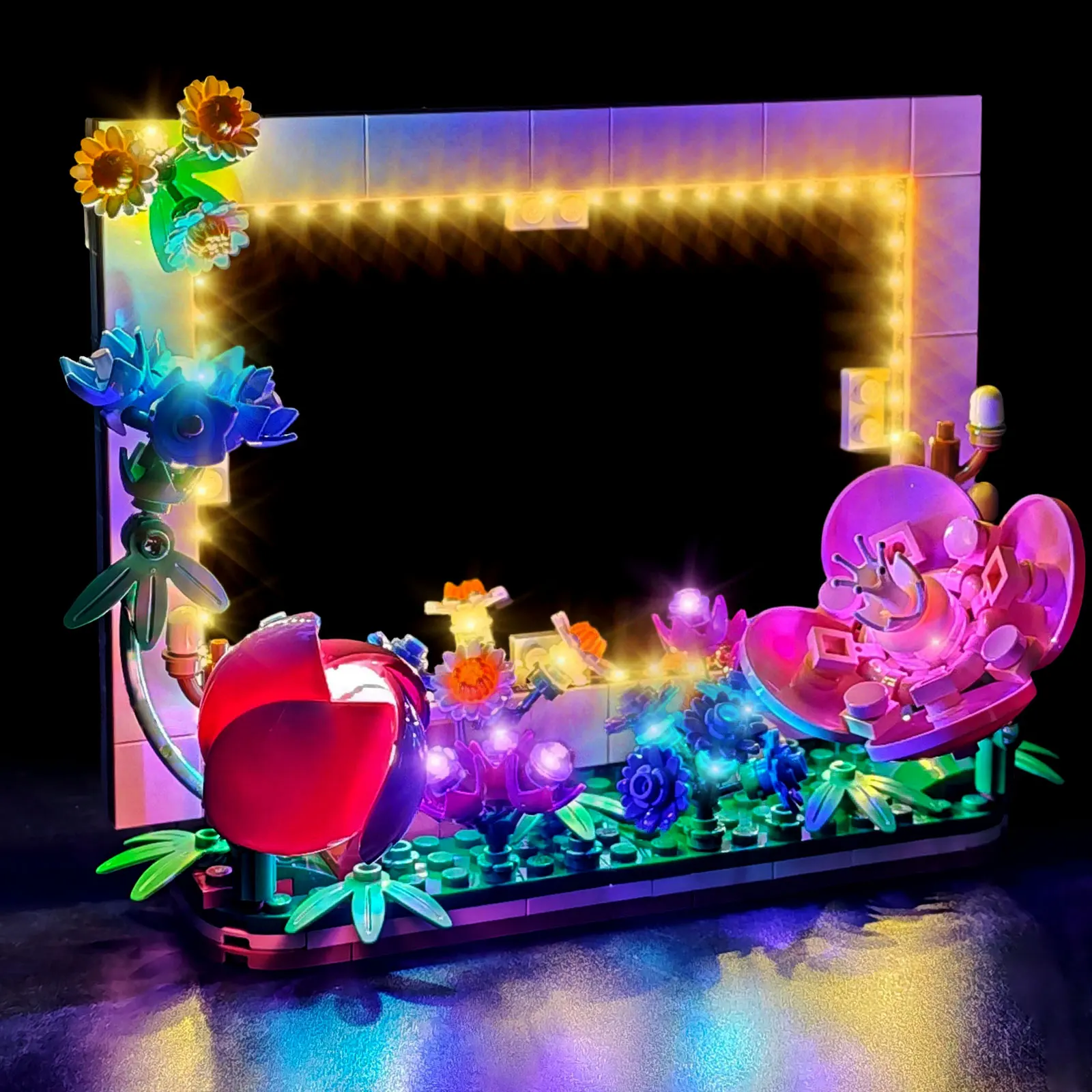 

Комплект светодиодного освещения LYBMTWF, совместимый с конструктором Lego 40916 Flower Photo Frame (модельные блоки в комплект не входят)