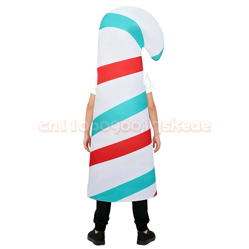 جديد عيد الميلاد الزنجبيل رجل تأثيري حلي الأطفال قصب الحلوى مرحلة الأداء موحدة كرنفال ملابس للحفلات الزي #6