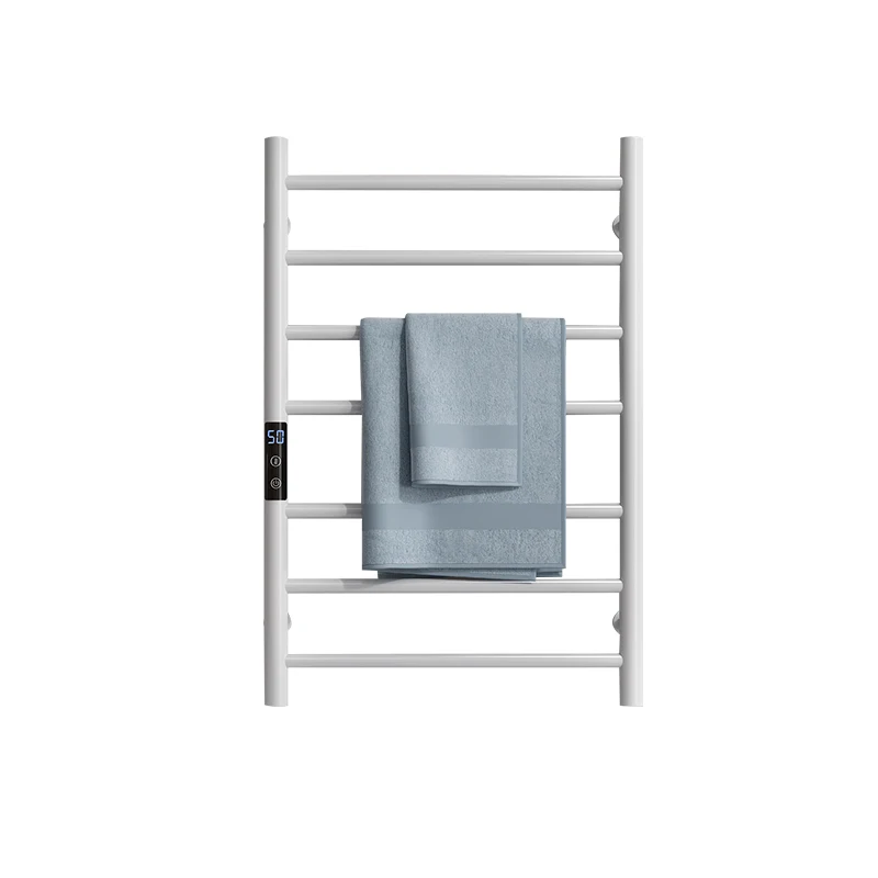 Household Smart Towel Rack European Socket Bathroom Drying Rack Stainless Steel Heating Towel Warmer