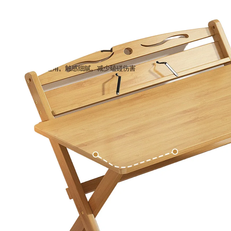 شقة صغيرة خالية من التركيب طاولة دراسة للأطفال تأجير منزل طاولة طعام طاولة من الخشب الصلب ومجموعة كرسي #5