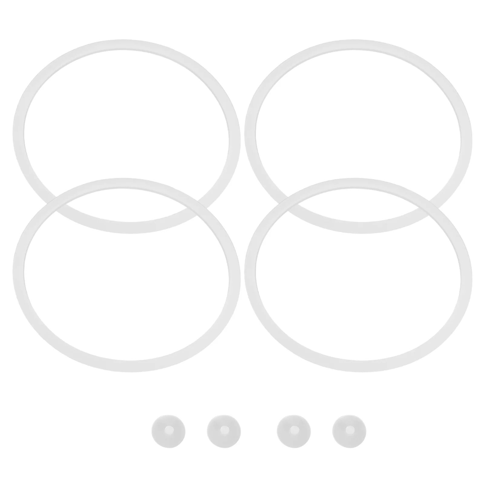 

4Sets Universal Food Container Gaskets Silicone Sealing Rings for Insulated Lunch Boxes Meal Prep Replacement Gasket Seal Ring
