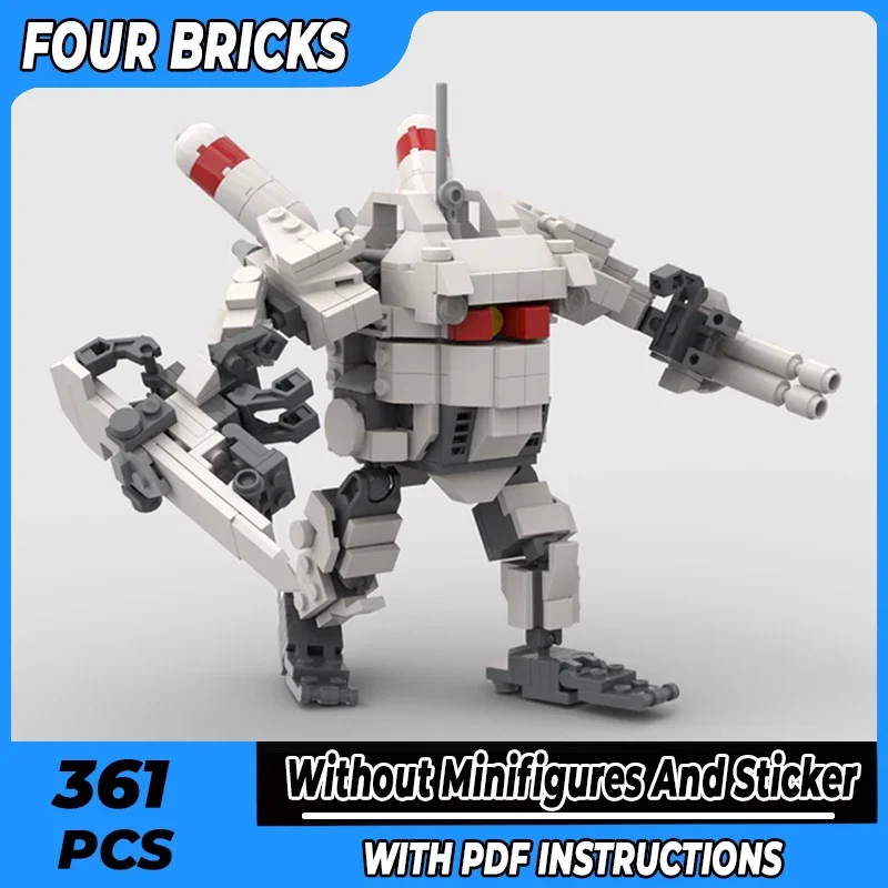 Animal Military Robot Model Moc Building Bricks Big Bunny Robot Technology Modular Blocks Gifts Christmas Toys DIY Sets Assembly