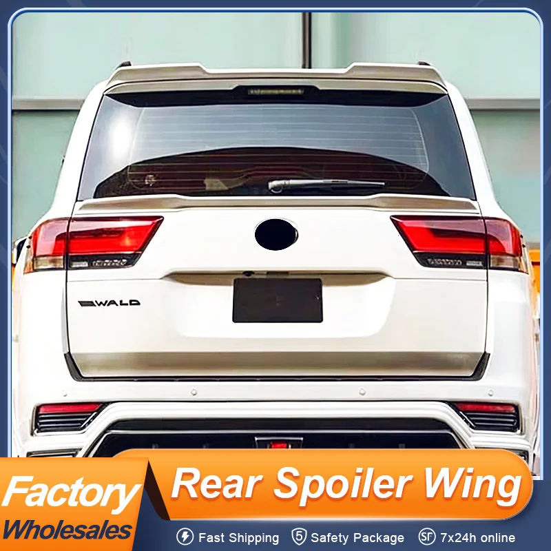 

For Toyota Land Cruiser LC250 LC300 2022 23 24 25 26 Rear Middle Trunk Lid Ducktail Lip Car Spoiler Wing ABS Material Accessorie
