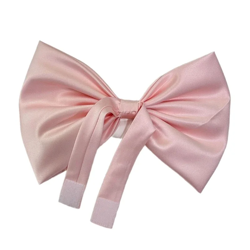 Animes Cosplays Costumes Big Ribbon Bow Choker Collar Neckband Bow Neckwear Fashion Bowknot Neck Accessorise for Womens