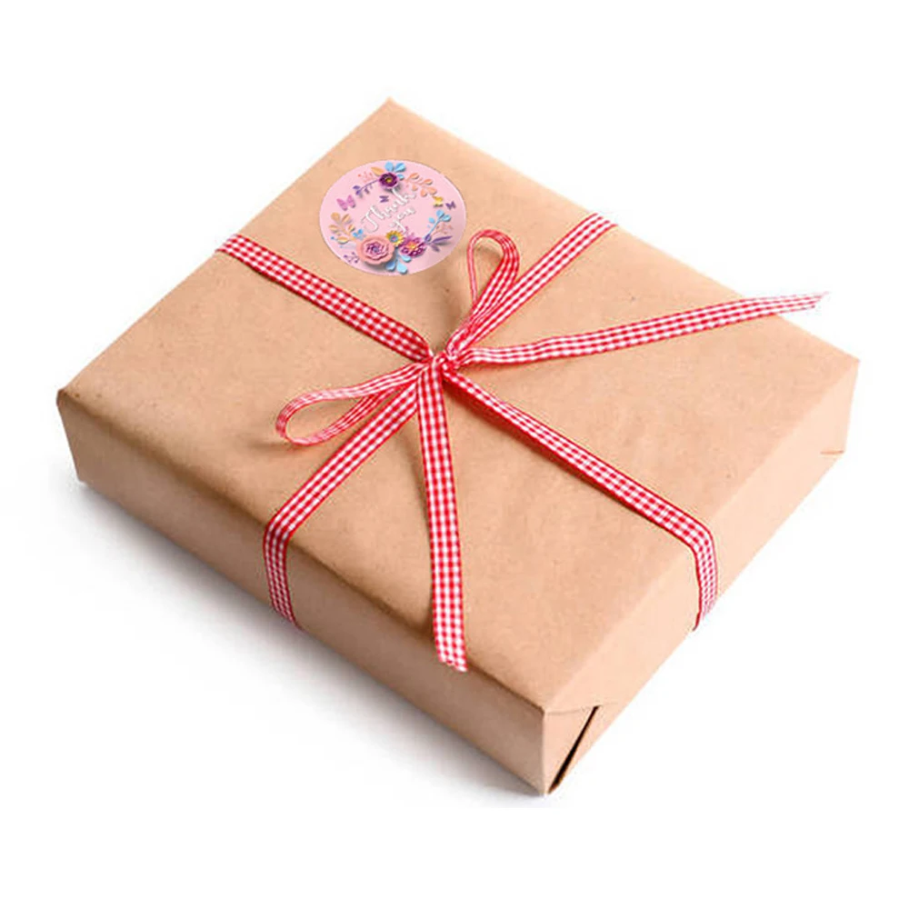 500 Stück danke Aufkleber runde Blumen mehrfarbige Etiketten Aufkleber für handgemachte Geschenk Dekor Siegel Etiketten Briefpapier Aufkleber Lieferungen