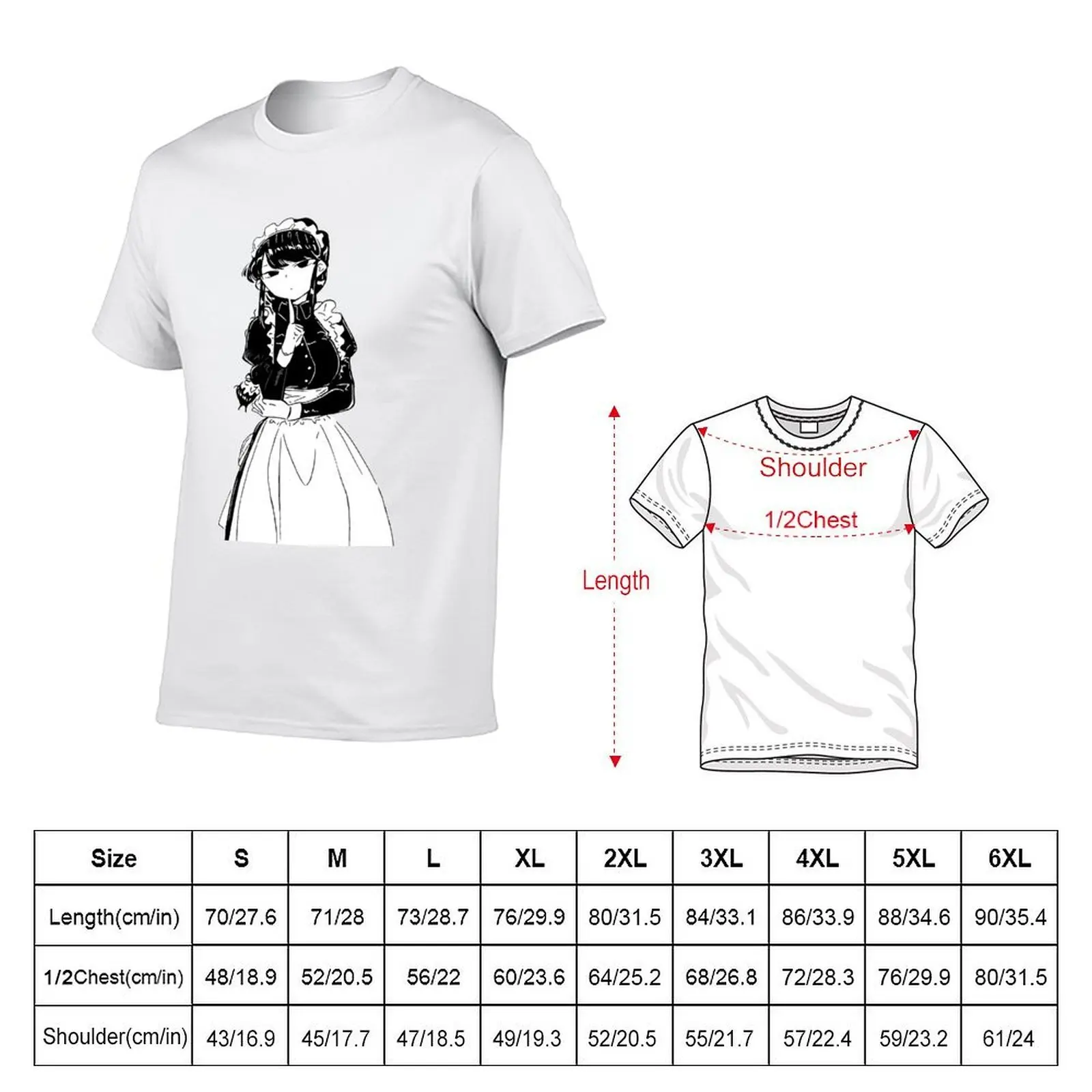 Maid Komi, Cant Communicate T-Shirt plain fashion shirts shirts men graphic