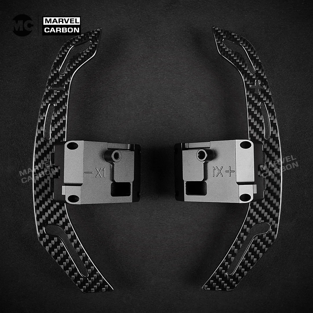 MC Carbon Fiber Magnetic Paddle Shifters For Hyundai N/GT i30N Kona N Ioniq 5 N Elantra N Veloster N Magnetic Attraction Functio