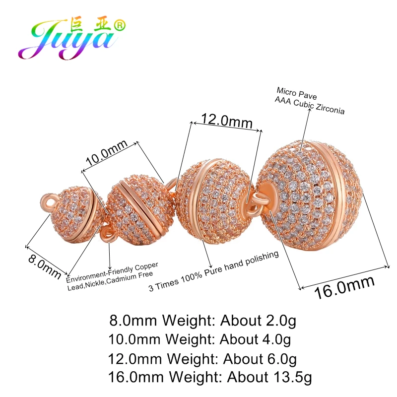 Juya DIY Fastener Hooks Supplies Handmade Connector Magnet Clasps Accessories For Needlework Pearls Beads Jewelry Making