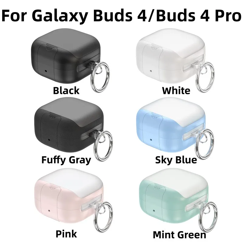 For Samsung Galaxy Buds 4 Pro /Buds 4 Fully transparent protective case Phone Stand & Lock Clip Design For Galaxy Buds 2026 Case