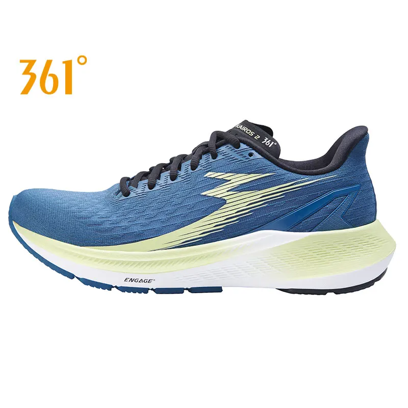 361 Degrees International Line Kairos 2 Men Professional Running Shoes Breathable Shock-Absorbing Wear-Resistant Sneakers Y2401