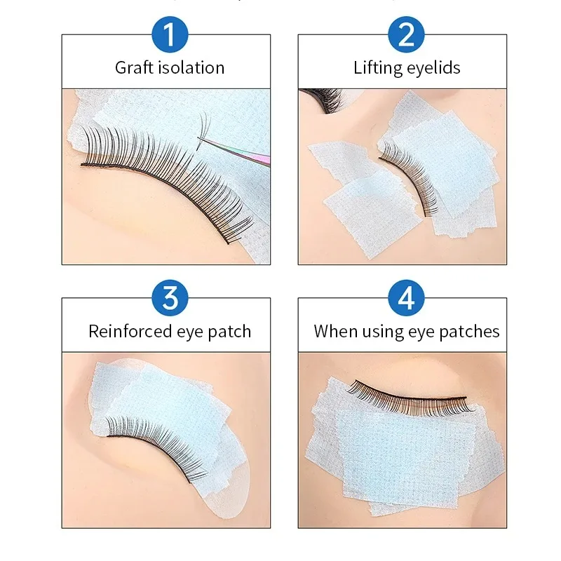 Bande de Gel de Silicone pour Extensions de Cils, Non Tissé, Respirant, à Usage Multiple, Patchs Sous les Yeux, Outils de Maquillage, Fournisseur