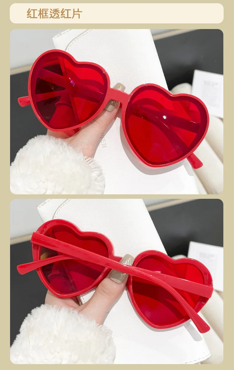 Neu eingetroffen: Vintage Herz-Sonnenbrille für Damen und Herren – Runde Sonnenbrille für Sie und Ihn – Detail 11