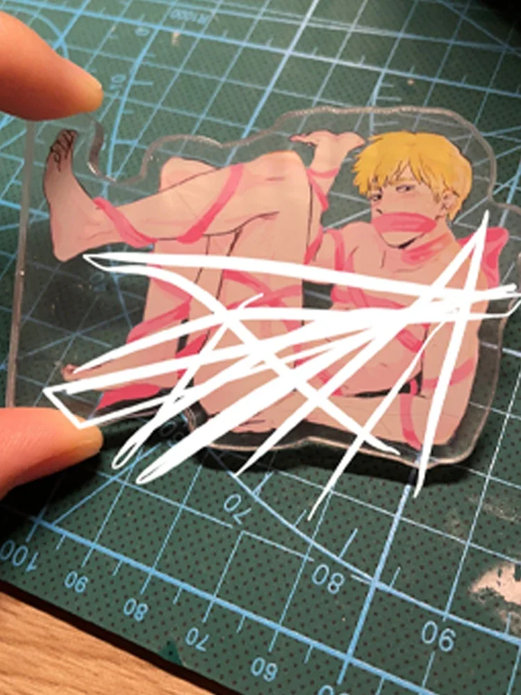 Anime Mobu Saiko Hyaku Mob Psycho 100 Reigen Arataka Cosplay Mascot Acrylic Suitcase Standing Sign Desk Ornament Xmas Halloween