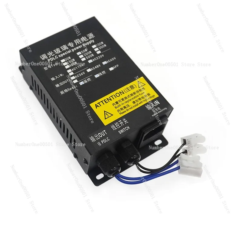 

30-200W Smart Glass Dimming Power Supply 220V to 48V 60V Dual Control Dimming Power